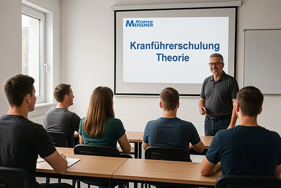 Theorieeinheit der Kranführerschulung